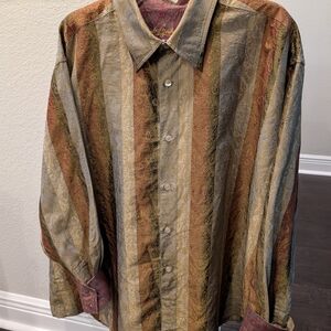 Robert Graham Multicolor Striped Dress Shirt